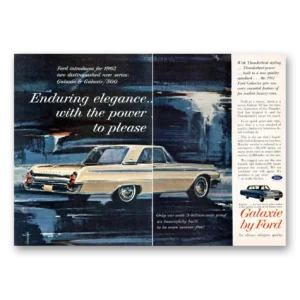 1962 Ford Galaxie Print Ad | Elegance