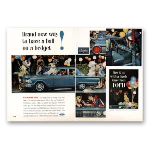 1962 Ford Fairlane Print Ad | Ball Budget