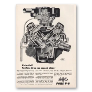 1962 Ford Fairlane Print Ad | Fires Second Stage