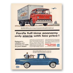 1962 Ford Trucks Print Ad | Skyway Meal Service