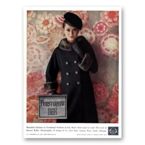 1962 Forstmann Wool Print Ad | Beautiful Fashions