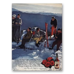 1962 Four Roses Print Ad | Enjoy Good Life
