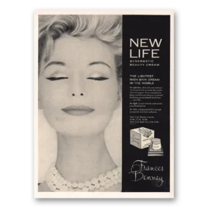 1962 Frances Denney Print Ad | Synergetic Cream
