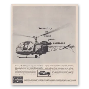 1962 Garrett AiResearch Print Ad | Small Power