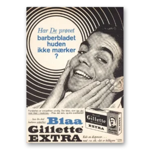 1962 Gillette Razor Print Ad | Blades Barberbladet