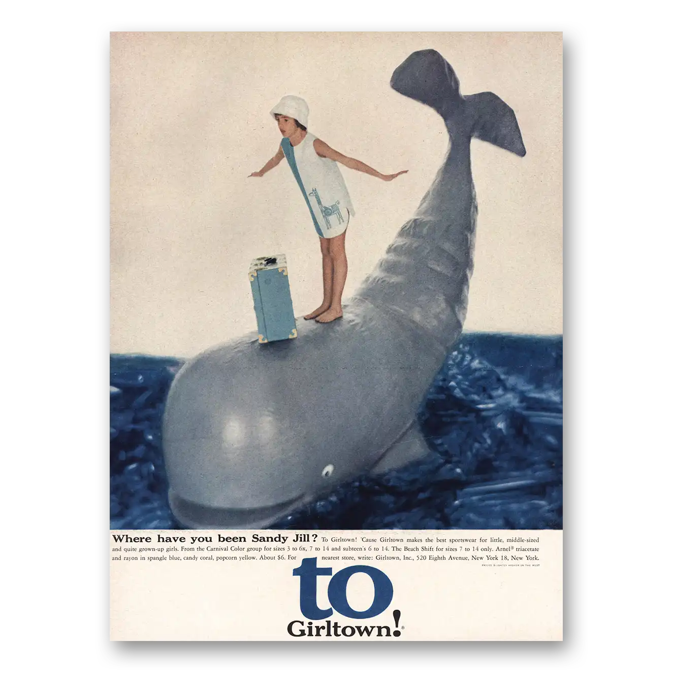 1962 Girltown Print Ad | Sandy Jill