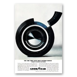1962 Goodyear Tires Print Ad | Second Tire