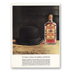 1962 Gordons Gin Print Ad | Two Historic Inventions