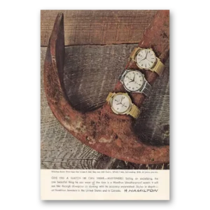 1962 Hamilton Watch Print Ad | Wear Anywhere