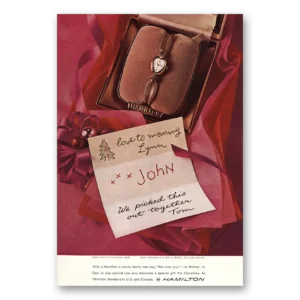 1962 Hamilton Watch Print Ad | Adoree Love