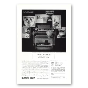 1962 Hammond Organ Print Ad | Four Feet Long