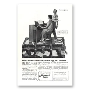 1962 Hammond Organ Print Ad | Luxury Spinet