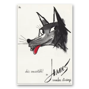 1962 Hanes Print Ad | Seamless Stockings