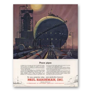 1962 Paul Hardeman Print Ad | Peace Pipes