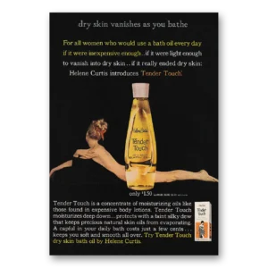 1962 Tender Touch Shampoo Print Ad | Dry Skin