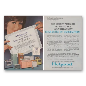1962 Hotpoint Appliances Print Ad | Guarantee