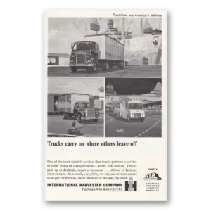 1962 International Trucks Print Ad | Carry On