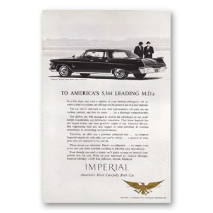 1962 Chrysler LeBaron Print Ad | 5344 Mds