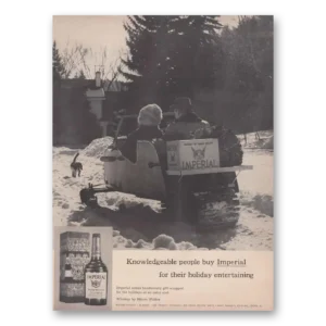 1962 Imperial Whiskey Print Ad | Holiday Entertaining