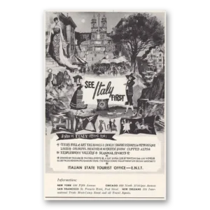 1962 Italy Print Ad | Art Treasures