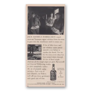 1962 Jack Daniels Print Ad | Barrelmen