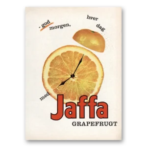 1962 Jaffa Grapefruit Print Ad | God Morgen