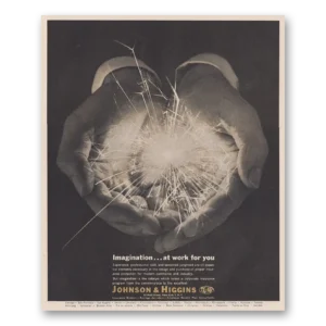 1962 Johnson & Higgins Print Ad | Imagination