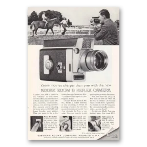 1962 Kodak Movie Camera Print Ad | Zoom Movies