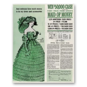 1962 Lever Brothers Print Ad | Maid Money