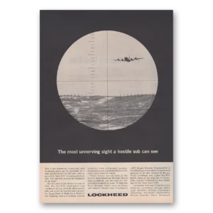 1962 Lockheed Print Ad | Hostile Sub
