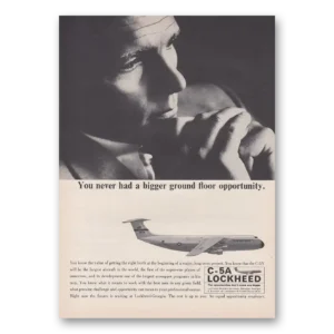 1965 Lockheed C5A Print Ad | Ground Floor