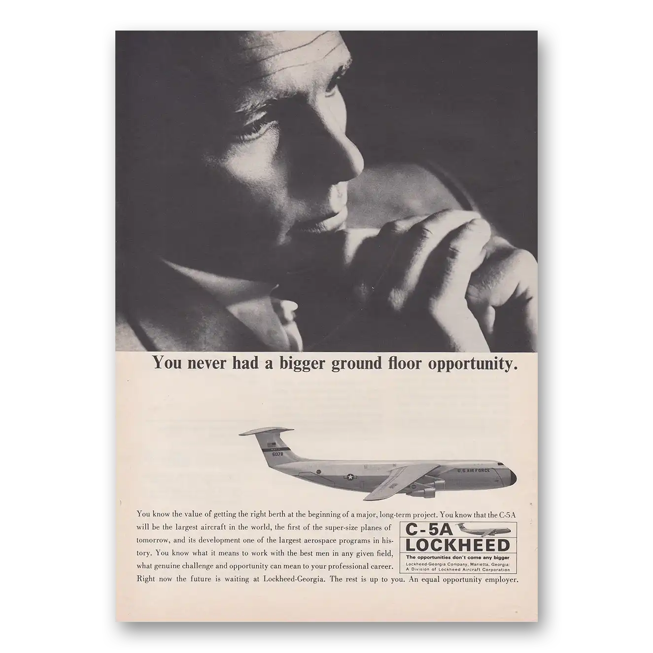 1965 Lockheed C5A Print Ad | Ground Floor