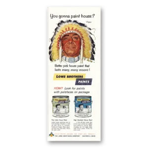 1962 Lowe Brothers Print Ad | Gonna Paint House