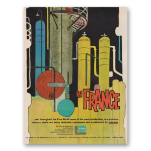 1962 Lummus Company Print Ad | France Free World