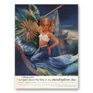 1962 Maidenform Print Ad | Barged Down The Nile