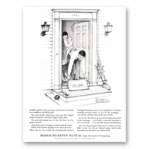 1962 Massachusetts Mutual Print Ad | Norman Rockwell