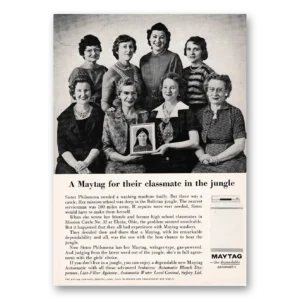 1962 Maytag Washer Print Ad | Sister Philamena