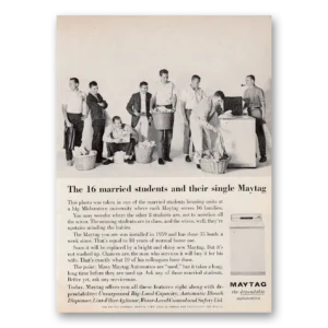 1962 Maytag Washer Print Ad | Married Students
