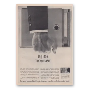 1962 McGraw Edison Dictating Instruments Print Ad | Moneymaker