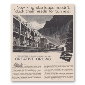 1962 Milwaukee Road Print Ad | Duck Heads