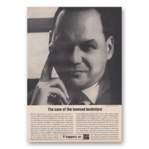 1962 NBC National Broadcasting Print Ad | Bombed Bookstore