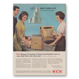 1962 National Cash Register Print Ad | New York Life