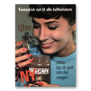 1962 Nescafe Coffee Print Ad | Fantastisk