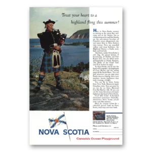 1962 Nova Scotia Canada Print Ad | Treat Your Heart