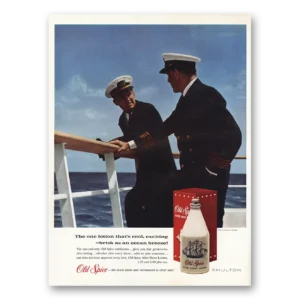1962 Old Spice Print Ad | Brisk As An Ocean Breeze