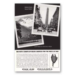 1962 Pan Am Print Ad | Lake Todoes