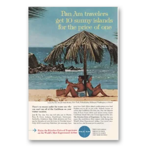 1962 Pan Am Print Ad | Sunny Islands