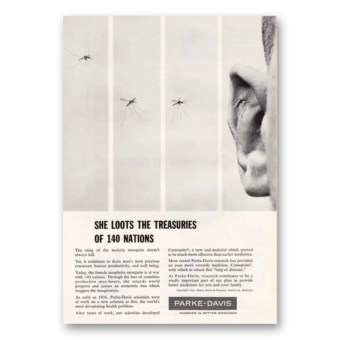 1962 Parke-Davis Print Ad | Loots Treasures