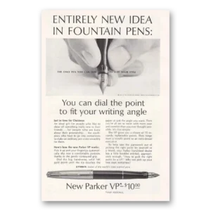 1962 Parker VP Pen Print Ad | Dial Point