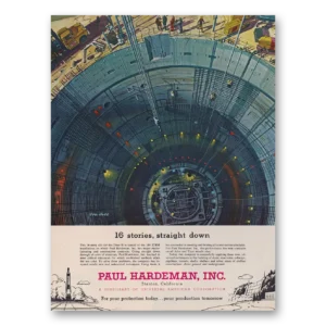 1962 Paul Hardeman Print Ad | Straight Down